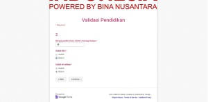 Validasi Pendidikan sekolah SD