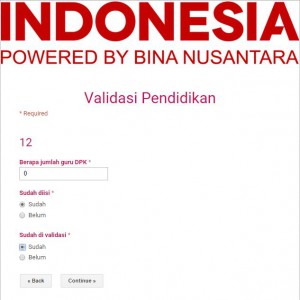 Validasi Pendidikan sekolah SMK 2